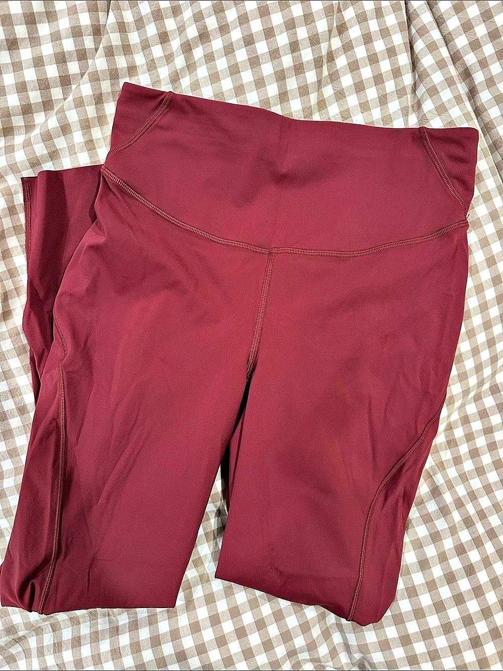 lululemon Fast and Free High-Rise Tight Red Leggings